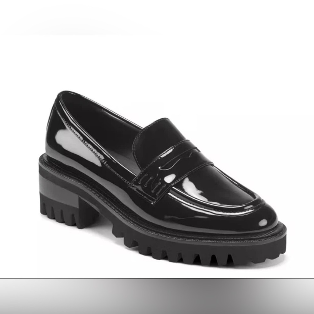 AEROSOLES Randi Patent Leather Loafers Women’s Size 8 Platform 2”